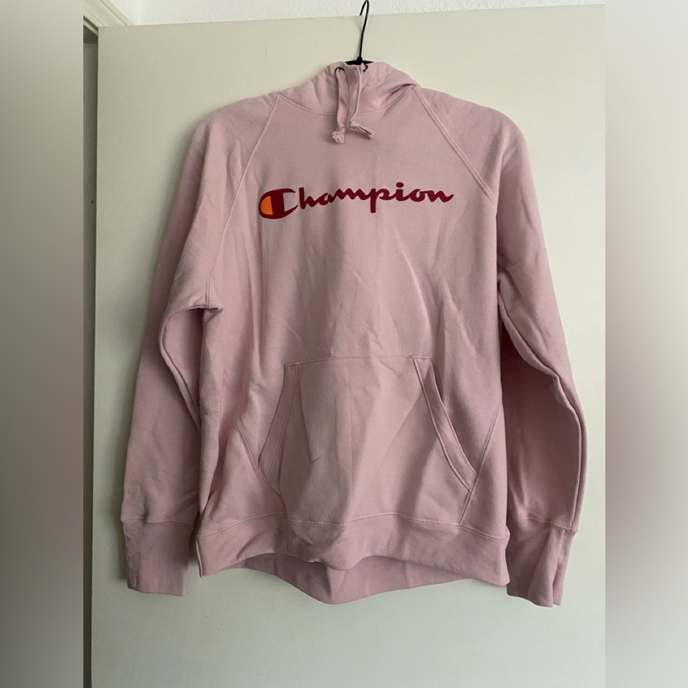 NWT WOMENS CHAMPION BLUSH PINK HOODIE SIZE LARGE